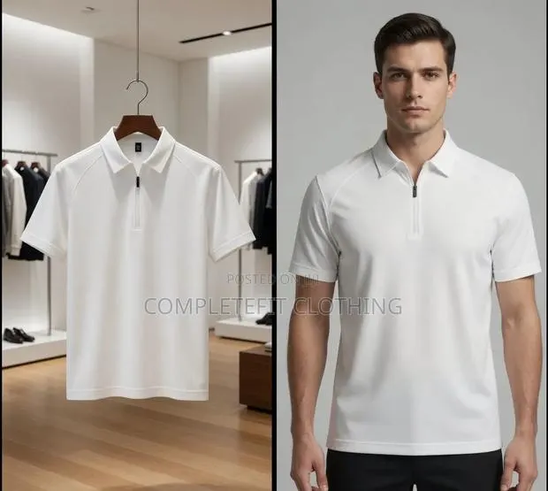Plain White and Black Club T Shirts Available for Men · Photo 1