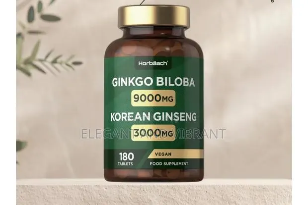 Ginkgo Biloba 9000 Mg and Ginseng 3000 Mg | 180 · Photo 1