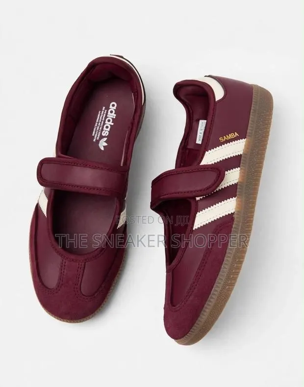 Adidas Samba MJ - Maroon / Cream White · Photo 1
