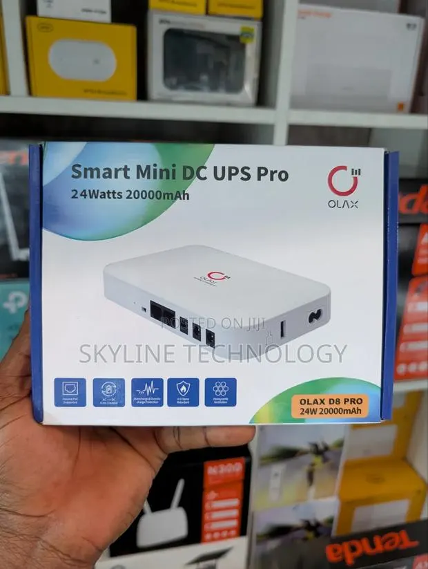 Olax Smart Mini UPS for Fiber, Routers, Phones and CCTV Cameras. · Photo 1