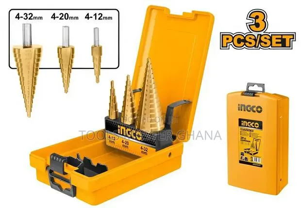 3 PCS Step Drill Bit Set - Aksds0301 · Photo 1
