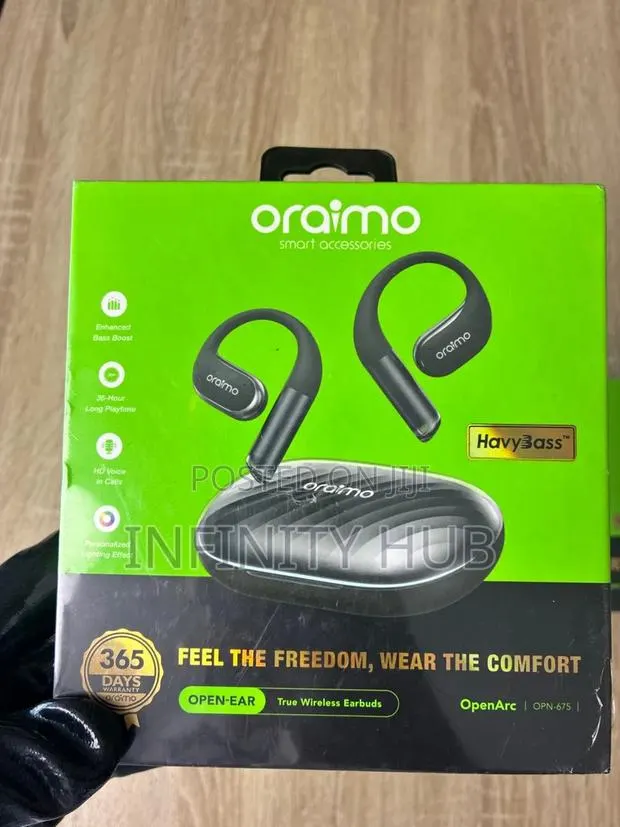 Oraimo Wireless Earbuds Open Arc · Photo 1