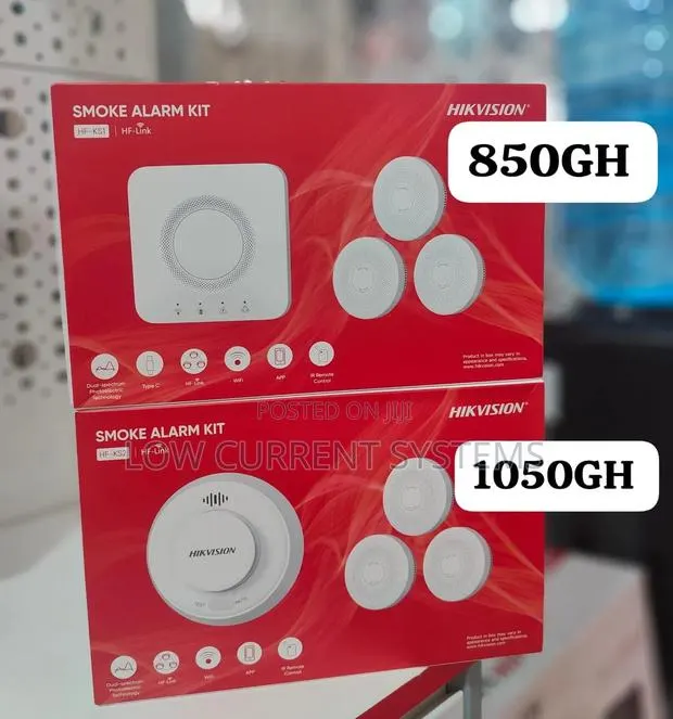 Hikivision HF-KS2-WF/R8 Wireless Smoke Alarm Kit · Photo 1