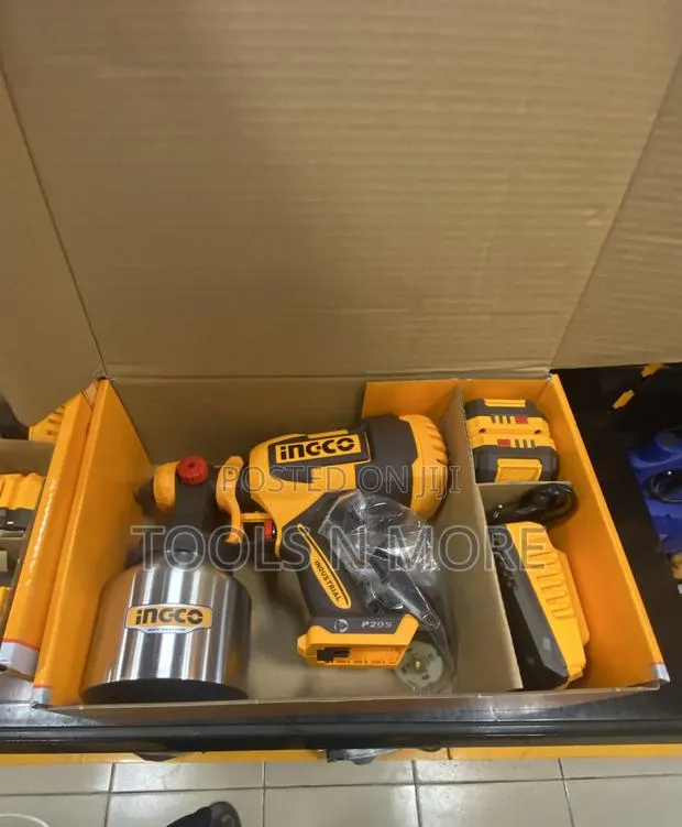 Ingco Cordless Spray Gun (Metal Can With 2 Batteries) · Photo 1