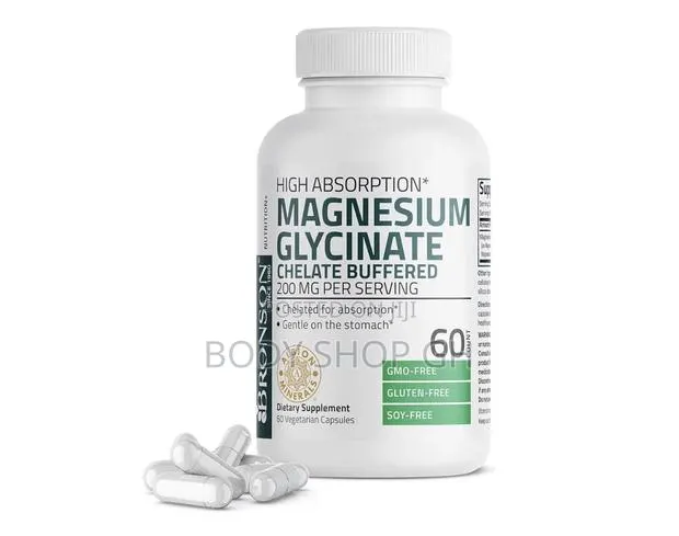 Bronson Magnesium Glycinate 200mg High Absorption - Gentle on Stomach · Photo 1