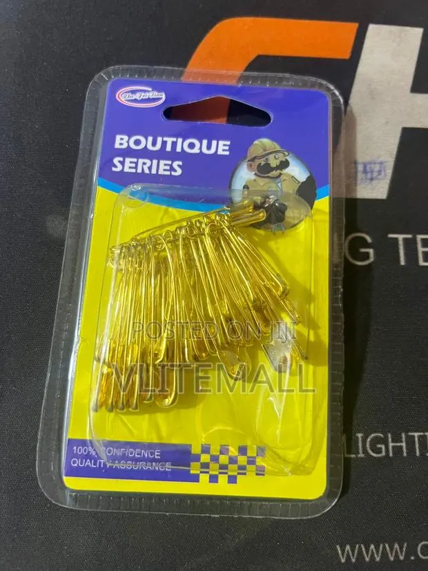 Gold-Colored Gourd Safety Pins · Photo 1