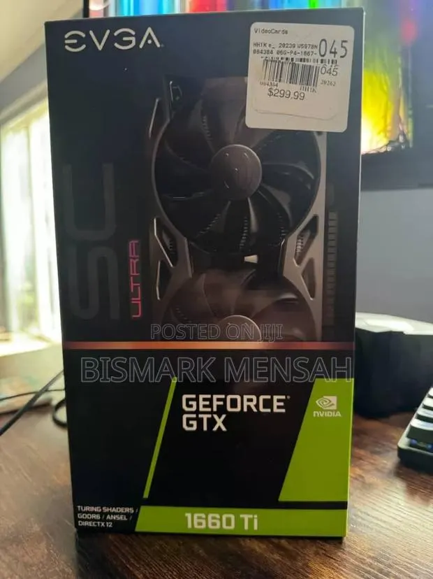Evga Geforce GTX 1660 Ti Sc Ultra Gaming, 6gb Gddr6, Dual Fan · Photo 1