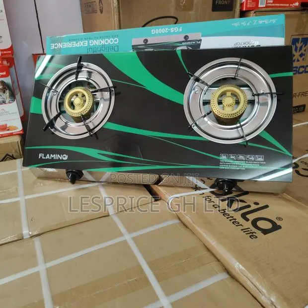 Classy High Grade 2 Burner Glass Top Gas Stove From Flamino · Photo 2