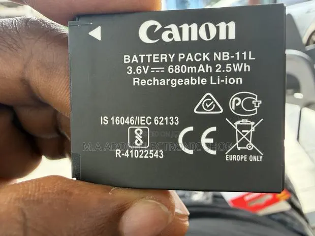 Canon Nb -11l 3.6v 680mah 2.5wh Rechargeable Camera Battery · Photo 1