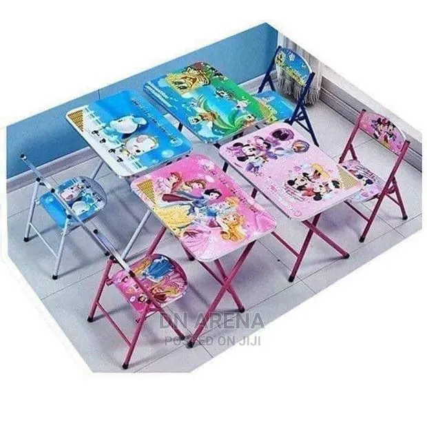 Kids Cartoon Characters Table and Chairs for Learning · Photo 1