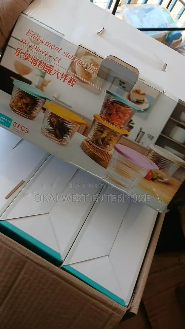 Enjoyment Glass Storage Jar With Lid 6in1 · Photo 1