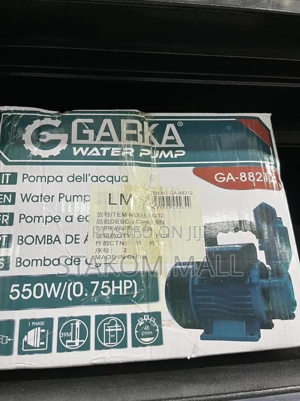 Water Pump - 0.75hp · Photo 1