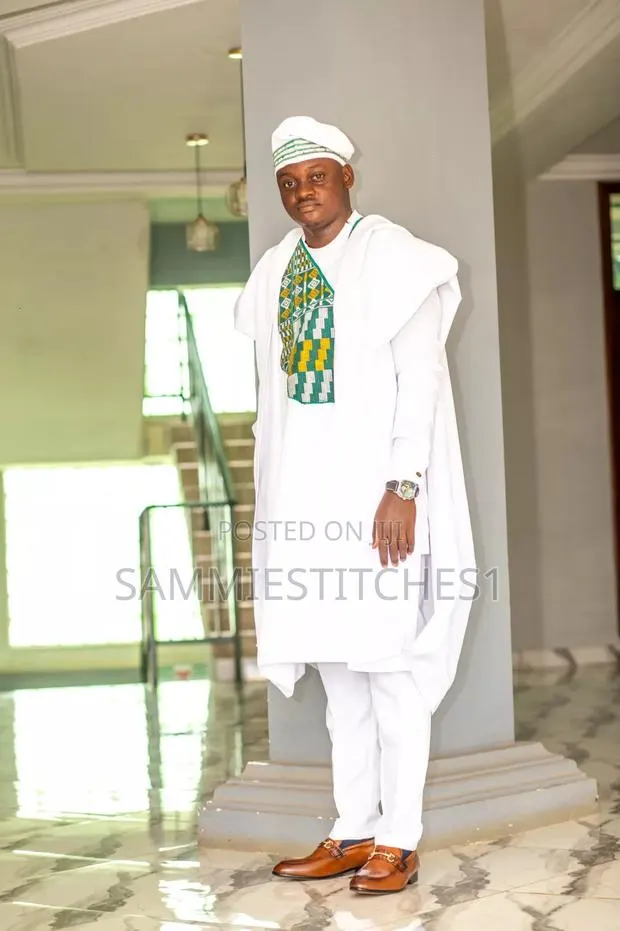 3pcs Agbada Phoenix Embroidery · Photo 1