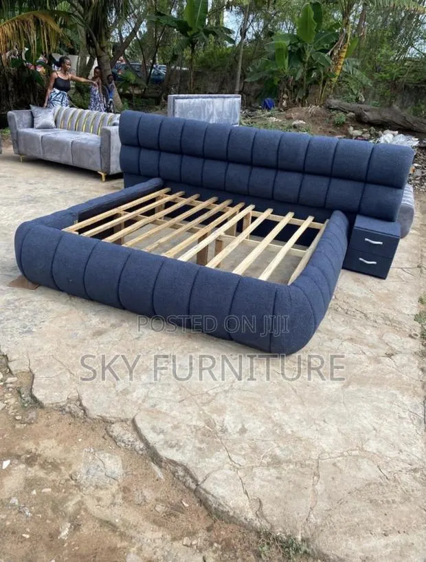 Slausser Oversized Double Bed Frame With One Side Drawer · Photo 1