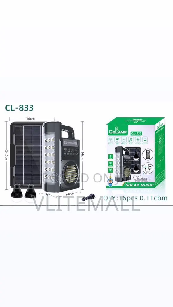 Cclamp Multifunctional Portable SOLAR SYSTEM (CL-833) · Photo 1