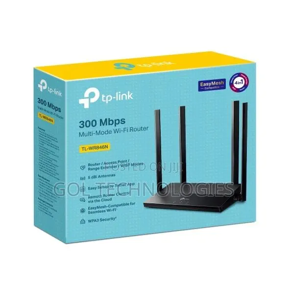 Tp-Link 4 in 1 Tl-Wr846n 300 MBPS Multi-Mode Wi-Fi Router · Photo 1