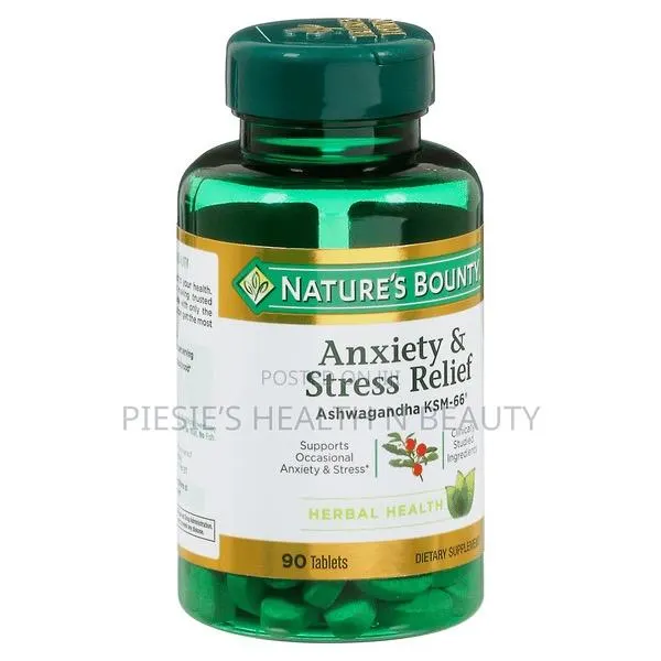Nature's Bounty Anxiety Stress Relief Ashwagandha KSM-66, 90 Count · Photo 1