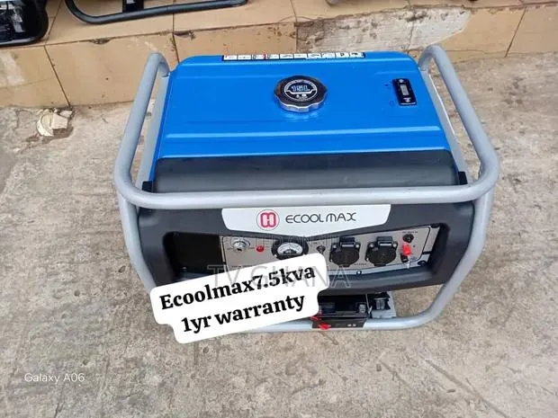Ecoolmax 8500W Petrol Generator – Reliable Backup Power7.5kva · Photo 1