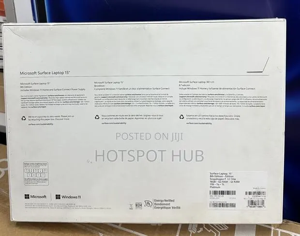 New Microsoft Surface Laptop 16GB Qualcomm Snapdragon X Elite SSD 1T · Photo 1