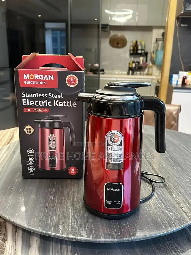 Morgan 3L Stainless Steel Electric Kettle · Photo 1
