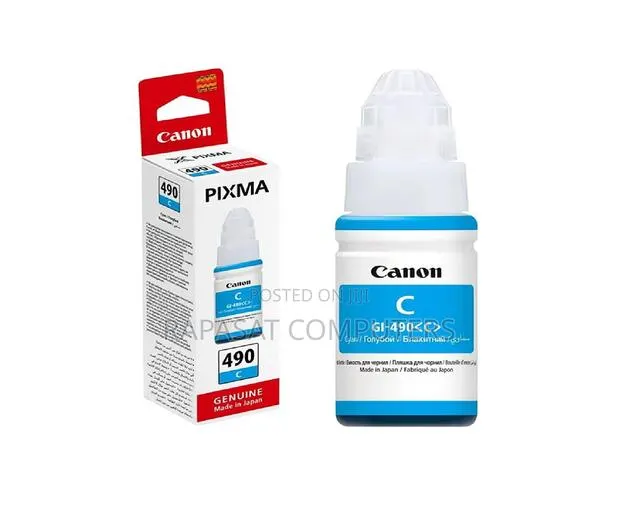 Canon 490 Cyan Ink Bottle · Photo 1