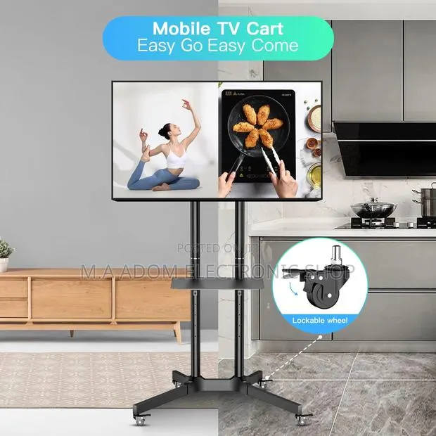 Mobile Tv Stand Used for Mounting TVS Between 32”-70” · Photo 1