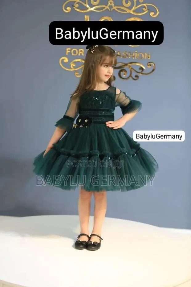 Luxury Turkey Imported Green Tulle Ball Gown Princess Dress · Photo 1