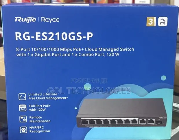 Ruijie Rg-Es210gs-P Poe + Cloud Managed Switch · Photo 1