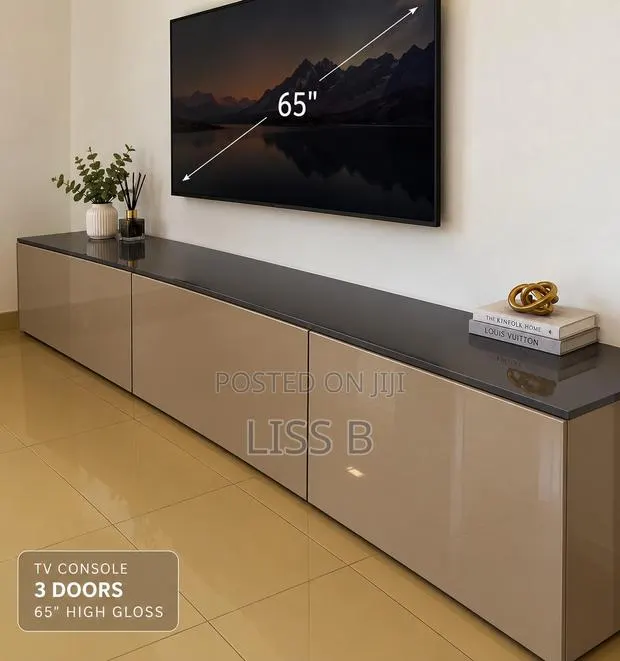 TV Console 65 Inches High Gloss · Photo 1