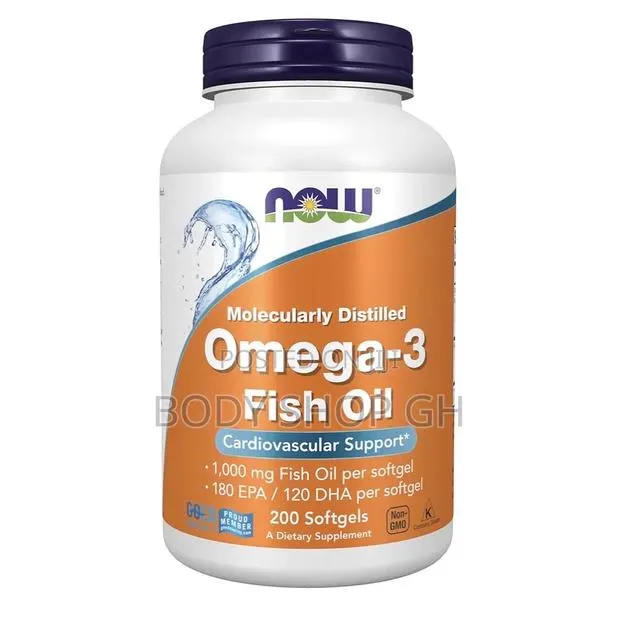 Now Omega-3 Supplement Cardiovascular Support 200 Softgels · Photo 1