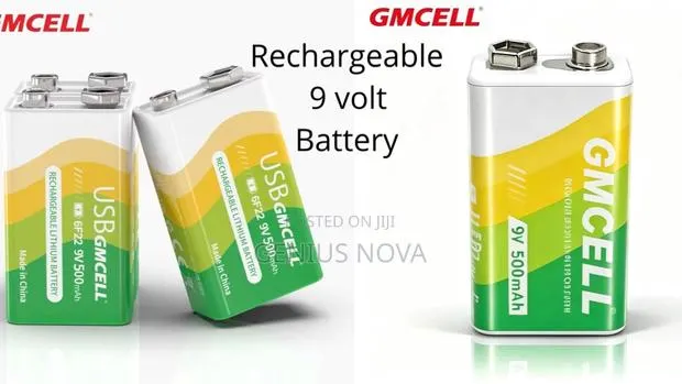 Rechargeable 9 Volt Battery 500 Mah · Photo 1