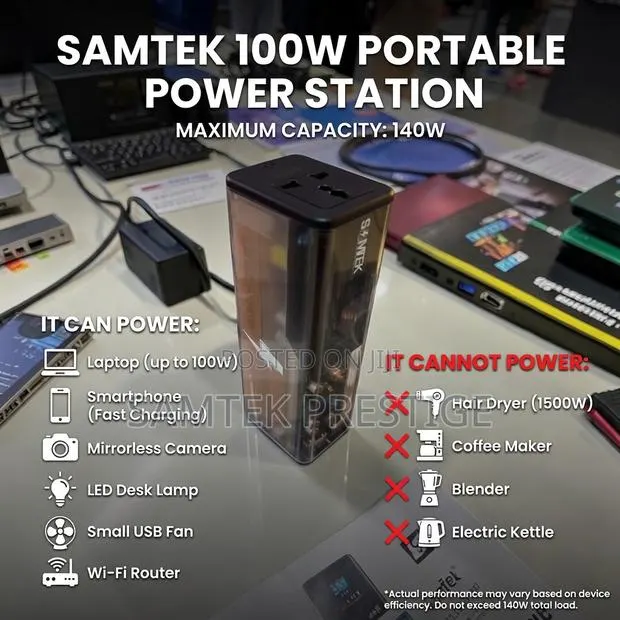 Samtek 100w Portable Power Station (Generator) · Photo 1