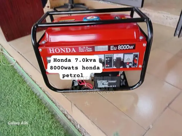 New Honda 7.0kva Key Start Petrol Generator Honda 7.0 8000wats · Photo 1