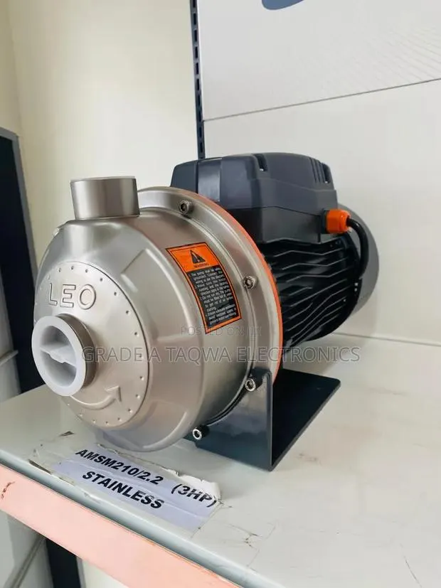 One Phase Leo 3 Horsepower Stainless Pump · Photo 1