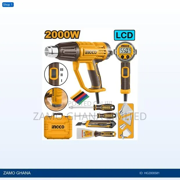 Heat Gun Set 2000w - Hg · Photo 1