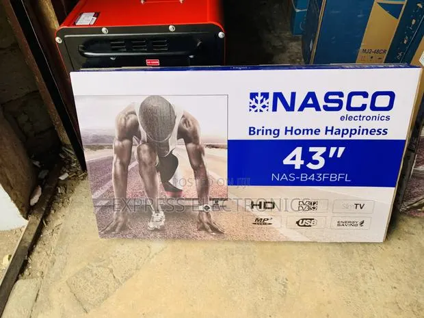 High Quality Slim Nasco 43" Digital Satellite LED TV - NAS-J43FB · Photo 1