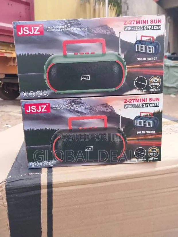 JSJZ Z-27 Mini Sun Wireless Speaker -Solar Energy 8W Good Bass Speaker · Photo 1