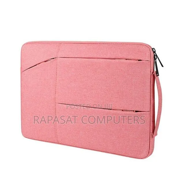 New (15.6",14",13") Laptop Sleeve Bag (Pink 3-Side Zip) - ¢110 Per 1 · Photo 1