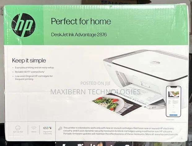 HP DeskJet 2876 All-in-One WiFi Colour Printer Scanner Copier · Photo 1