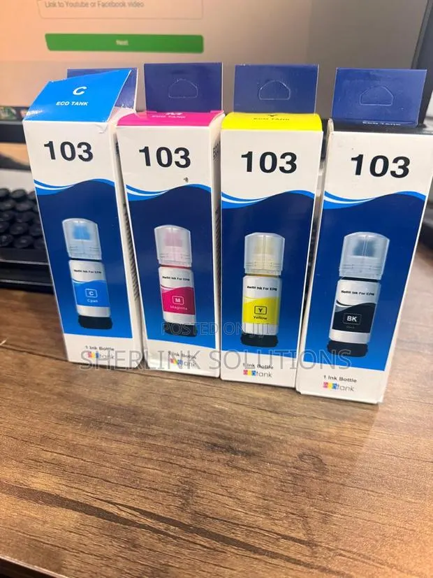 Epson Ecotank 103 Ink All Colors Set · Photo 1