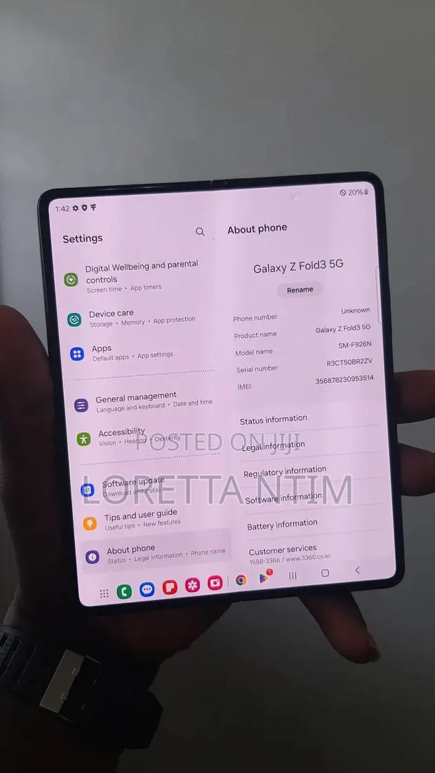 Samsung Galaxy Z Fold 3 256 GB Black · Photo 1