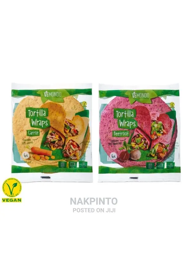 Shawarma/Tortilla Wraps ( Carrot, Beetroot) Vegan Flat Bread · Photo 1