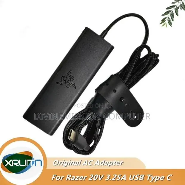 RAZER Blade Laptop Type C Charger 65w · Photo 1