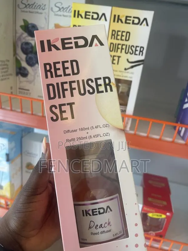 IKEDA Peach Reed Diffuser Set 410ml – Home Fragrance With Refill · Photo 1