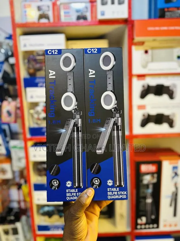 C12 AI Tracking 1.8M Stable Selfie Stick Quadrupod · Photo 1