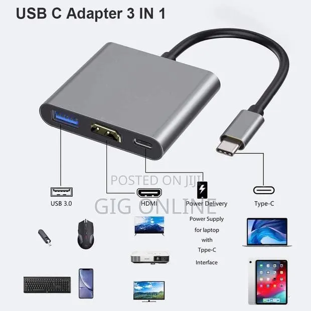 3-in-1 HDMI Adapter for Laptop · Photo 1