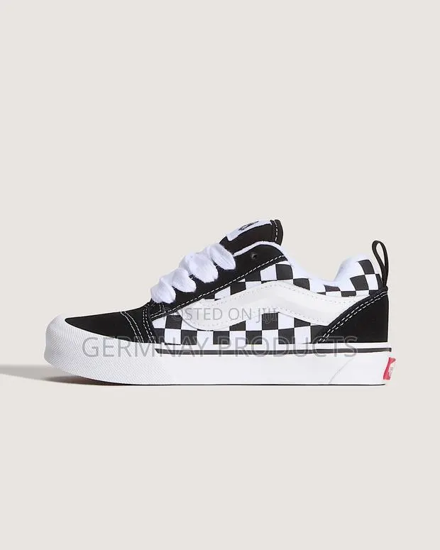 Vans Kids Knu Skool Checkerboard Sneakers · Photo 1