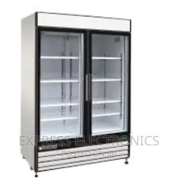 PVC—74 Double Door Display Fridge Pearl Quality Fridge . · Photo 1