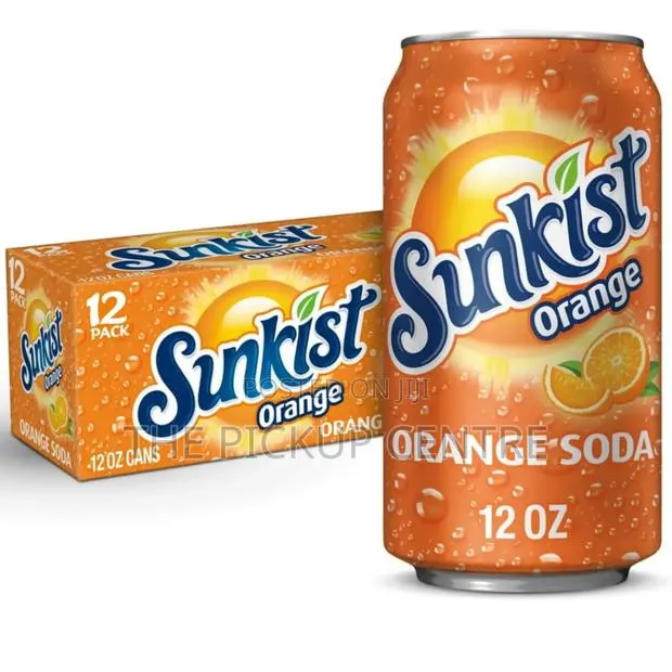 Sunkist Orange Soda Pop, 12 Fl Oz, 12 Pack Cans · Photo 1