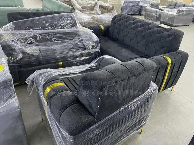 Quality Modern Sofa Set With Golden Leggings · Photo 1